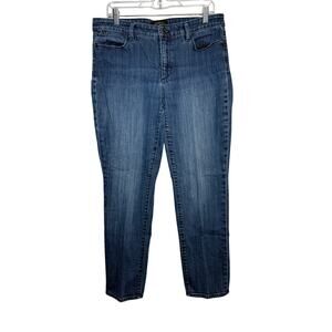 Talbots flawless five pocket straight jeans womens 12 classic casual normcore